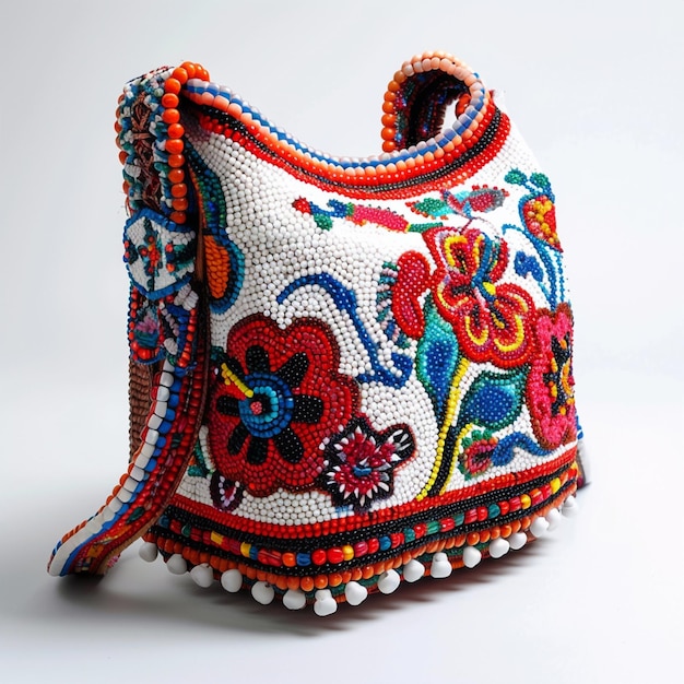 haft ludowy na tkaninie